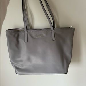 grey nylon shoulder tote kate spade purse